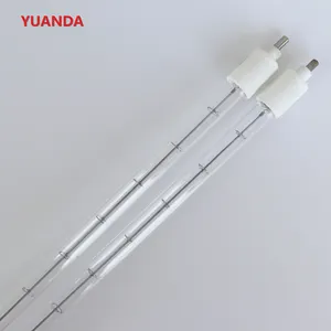 Quartz Heating Halogen Heating Lamp Customized 350w 500w 600w 1000w 1300w 1500w Infrared Halogen Heat