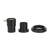 Adaptateur de montage d'objectif d'appareil photo en acier inoxydable et aluminium usiné CNC, anodisé noir sur mesure, pour EDM à fil, précision ISO 9001