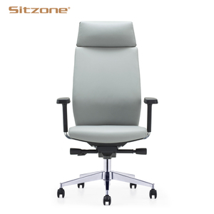 Campione gratuito sedia da ufficio ergonomica bianca di lusso con schienale alto sedia da ufficio <span class=keywords><strong>in</strong></span> <span class=keywords><strong>pelle</strong></span> Executive - Product Image 2