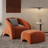 Fauteuil canapé simple de luxe léger pour le salon Fauteuil de détente confortable pour la chambre à coucher et le balcon