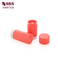Conteneur de déodorant vide rond en PP de 30 ml, finition mate, option de matériau PCR, emballage cosmétique, impression sérigraphique