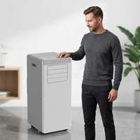 Climatiseur mobile portable électrique 9000 BTU avec WiFi pour usage domestique, contrôle via l'application Tuya