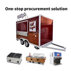 2025 nuevos camiones de remolque de comida de café rápido móvil con horno de Pizza Vintage a la venta - Product Image 5