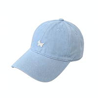 Casquette de baseball vintage en coton avec patch brodé, calotte souple non structurée, visière incurvée, casquette de sport à 6 panneaux, chapeau d'été décontracté pour le soleil