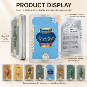 Cartes de collection Scodix avec feuille d'or en relief, holographiques, UV, gaufrées, style art muséal, cartes à échanger, cadeau - Product Image 2