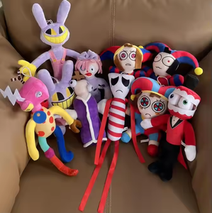 Jouet en peluche de dessin animé en gros, incroyable cirque numérique Jax pour enfants, rembourrage en coton PP, emballage en sac OPP, prêt à être expédié - Product Image 2