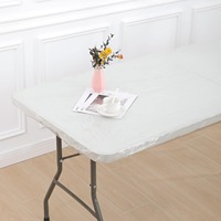 Vente directe d'usine de couvertures de table jetables en plastique PE durables pour la cuisine