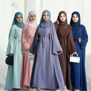 Moslim Abaya 2 Stuks Set Islamitische Kleding Dubai Abaya Moslim Jurk Voor Moslim Vrouwen Abaya Ontwerpen Kleding Voor Gebed