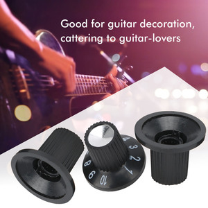 3 cái nút điều khiển guitar điện mũ phù thủy bằng nhựa để điều chỉnh âm lượng trang trí - Product Image 4