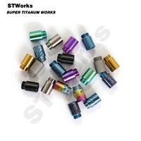 Pièces usinées CNC en titane Gr5, pièces EDC en titane coloré anodisé, stylo en titane et pièces de stylo en titane