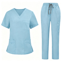Uniformes médicaux unisexes pour l'hiver et l'été, confortables, pour infirmières, dentistes, vêtements de travail élastiques, salons de beauté, blouses médicales pour femmes