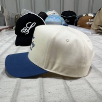 Gorra de Béisbol OEM de 5 Paneles, Corona Alta, Nueva Llegada, de Algodón Ligero y Colorido, Estructurada, Deportiva, con Logotipo Bordado Personalizado, Color Azul Cielo