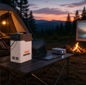 Station d'alimentation portable 1000Wh, équipée d'une batterie LiFePO4 au phosphate de fer et de lithium de 200W 300W, disponible en stock. - Product Image 6