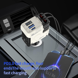 <span class=keywords><strong>Chargeur</strong></span> de voiture rétractable Type C, adaptateur de <span class=keywords><strong>chargeur</strong></span>, accessoires électriques pour téléphone, option multicolore, best-seller 2026 - Product Image 5