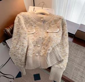 Modelli di Cardigan Lavorato a Maglia per Donna, Nuova Collezione Autunno-Inverno, Maglione Corto <span class=keywords><strong>Taglia</strong></span> Piccola - Product Image 5