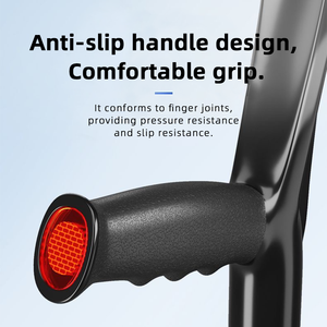 Muletas Ligeras para Antebrazo para Adultos, <span class=keywords><strong>Muleta</strong></span> de Codo Telescópica Ajustable <span class=keywords><strong>con</strong></span> Reflector - Product Image 2