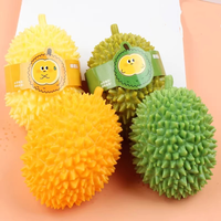 Jouet Squishy Durian de Simulation Dessin Animé Adorable en TPR Souple à Rebond Lent, Jouet à Presser Extensible, Fruit Épineux Artificiel
