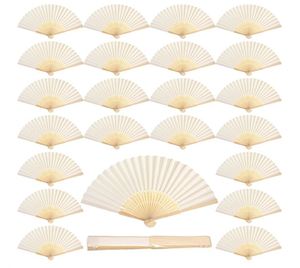 Chinese Decorative Bamboo Silk Folding Fans Cosplay Party Festival Performance Folding Hand Fans Handheld Foldable Fans Bright - Product Image 1