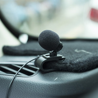 Pour radio DVD de voiture professionnelle, microphone stéréo de voiture 3m, prise jack à clipser 3.5mm, microphone stéréo, mini micro externe filaire