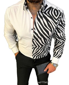 Atacado de Alta Qualidade T- Shirt Formal Business Casual Button up Shirts Men Dress Shirt - Product Image 1