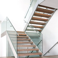 Escalier à double poutre OEM ODM sur mesure pour projet de rénovation de villa