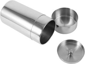 Contenitore per tè rotondo personalizzato in metallo acciaio inossidabile contenitore per tè con coperchio interno doppio coperchio - Product Image 3