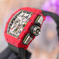 Hochwertige 1103 Automatische Mechanische Chronograph-Uhr mit Echten Funktionen Monatsanzeige Maßgefertigtes Uhrwerk Herren-Businessuhr