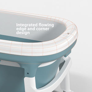 <span class=keywords><strong>Bañera</strong></span> Plegable de Plástico <span class=keywords><strong>con</strong></span> Tapa, <span class=keywords><strong>Bañera</strong></span> Multifuncional Móvil y Portátil para Adultos y Bebés - Product Image 5