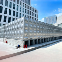 Réservoir d'eau modulaire sectionnel renforcé en acier inoxydable SS304 boulonné, 10 000 litres, qualité alimentaire