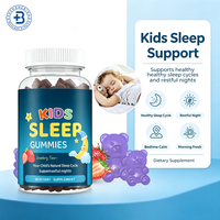 Gummies de mélatonine naturelle OEM pour enfants, supplément de sommeil 10mg 20mg, végétaliennes, sans sucre, 1mg, pour l'endormissement des enfants