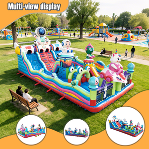 <span class=keywords><strong>Parc</strong></span> d'attractions gonflable avec parcours d'obstacles gonflables, château gonflable intérieur à thème à vendre - Product Image 3