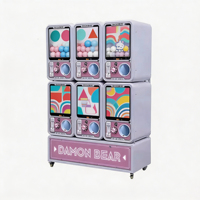 Distributeur automatique de capsules Gacha en métal 75-100mm pour jouets, balles et œufs