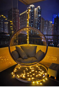 Chaise suspendue, en alliage d'aluminium, transparente, moderne, style œuf, pour Patio, à personnaliser, livraison gratuite - Product Image 5