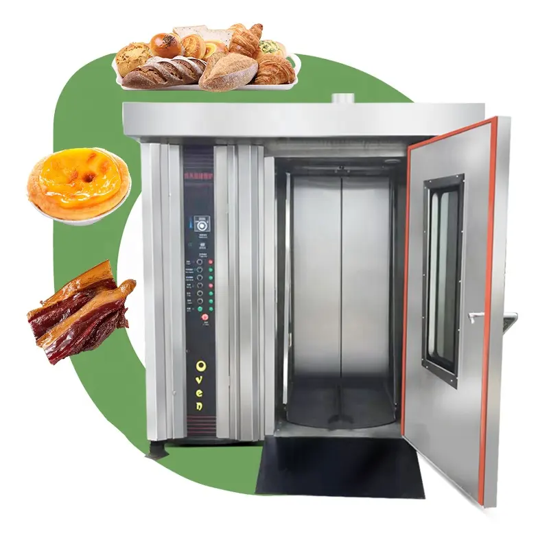 Convection Rotary Oven Price Industry Used 32 Tray Bread Bake Rotate Bekary Equipment for Bakery