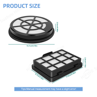 Juego de Filtros HEPA para Aspiradora Eléctrica Bos Ch Serie 2 BBZ152EF, Kit de Repuesto con Componentes de Plástico para Uso en Automóviles