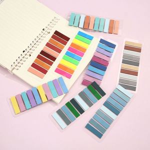 200 Sheets <b>Memo</b> <b>Pad</b> Sticky Note Tabs Assorted Colors Removable Strong Adhesive Page Markers for Student Office Notebook File - Product Image 1