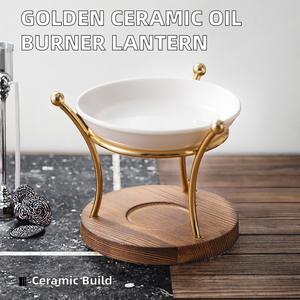 Difusor de Aceites Esenciales de Cerámica con Forma de Linterna Portátil Dorada, Aroma a Sándalo, Ecológico y Duradero, Diseño Nuevo 2025 - Product Image 2
