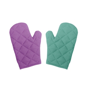 Vente en gros de mitaines de four anti-brûlure à motif personnalisé, ustensiles de cuisine en coton lavable pour la cuisson et le gril - Product Image 1