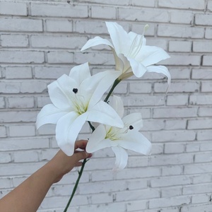 Arreglos Florales de Seda Blancos y Verdes de Estilo Forestal, Altamente Realistas, para Bodas al Aire Libre, en Forma de Arco, con Hortensias, Delphiniums y Follaje - Product Image 5