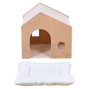 Maison mobile d'intérieur pour chiots et chats <span class=keywords><strong>Chenil</strong></span> économique en bois avec motif imprimé Meubles mignons pour animaux de compagnie - Product Image 3