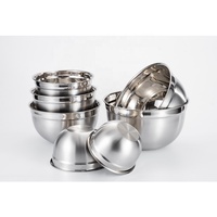 Offre Spéciale SS304 Bol coréen Bol à fruits en acier inoxydable Logo du client 16cm