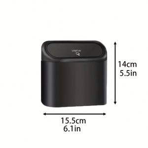 Portable Hanging Mini <b>Car</b> Trash Can Wastebasket With Lid for <b>Car</b> Office Home Auto Storage Bin Accessories - Product Image 2