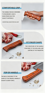 Coltello da Macellaio TC 10 Pollici in Acciaio Inossidabile, Coltello da Cucina Professionale per Mercato, Cucina e <span class=keywords><strong>Macelleria</strong></span> - Product Image 4