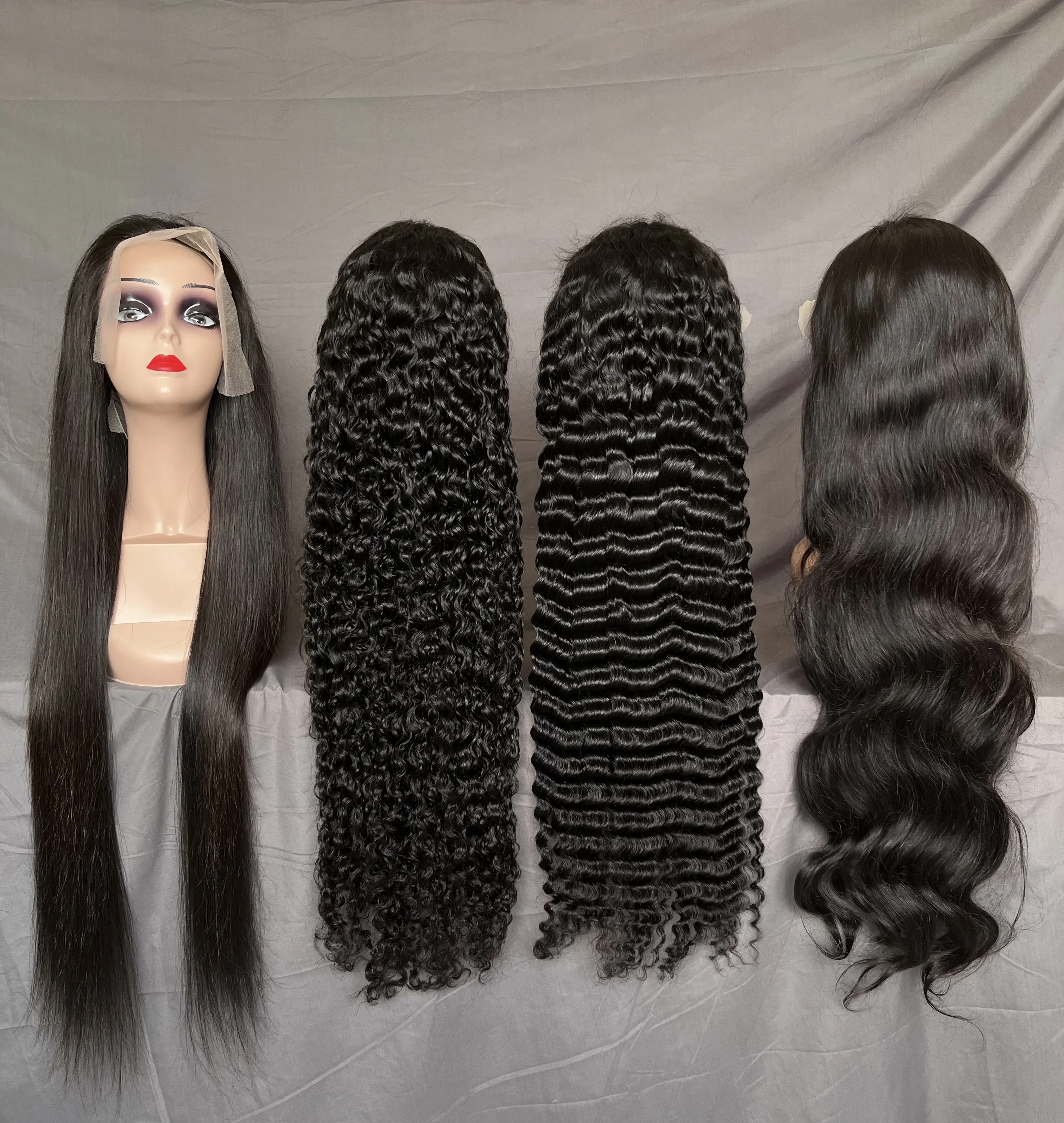 Wholesale 13x6 Transparent Lace Front Wig For Black Women raw hair cuticle aligned hair wigs Good quality luxury human hair wigs