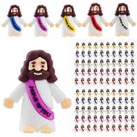 Figur Yesus Cinta Kamu, Figur Mini Yesus Multiwarna dalam Jumlah Besar, Figur Yesus Kecil untuk Telur Paskah Gereja
