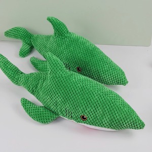 Grande Giocattolo per Cani in Peluche a Forma di Squalo Verde, Resistente ai Morsi, Lavabile - Product Image 4