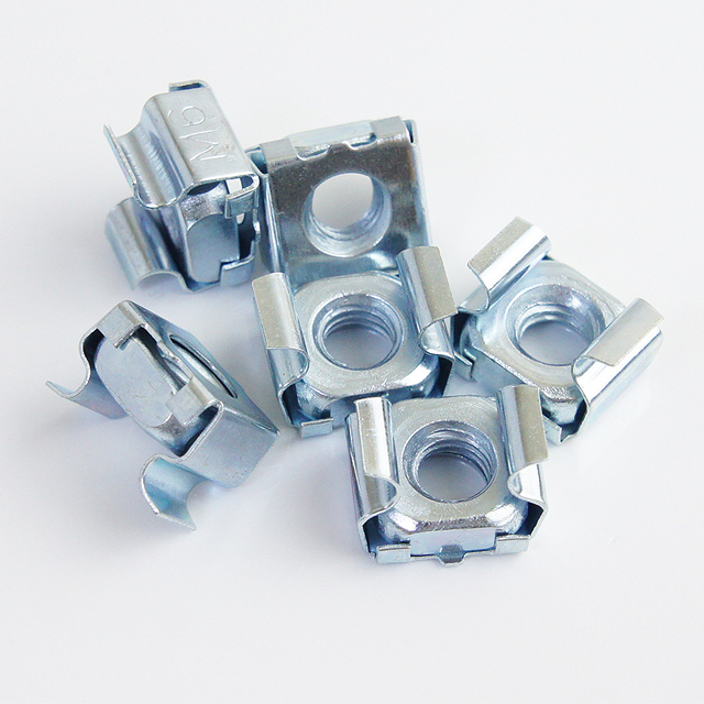 Network Cabling Accessories Spring Steel Cage Nut M6 for Server Shelf Cabinets Rack Mount,  4000pcs Unit Price