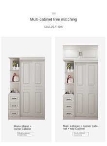 Chambre à coucher moderne simple <span class=keywords><strong>armoire</strong></span> à portes coulissantes largeur 140 salle de location avec garde-robe simple pour enfants - Product Image 5