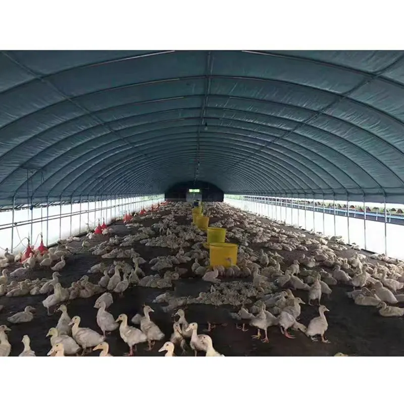 핫 세일 소 쉼터 가축 텐트 동물 헛간 양 쉼터 그늘 돔 저장 쉼터 강철 구조 PVC 증거 텐트