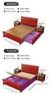Ensembles de meubles de chambre à coucher de style chinois en gros - Faciles à assembler, modèles en bois surdimensionnés, cadre de lit moderne